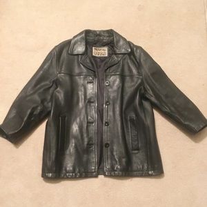 Izzy Black Leather Jacket Womens Large
